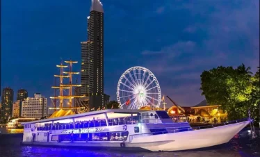 Boat in the Sea Near Beach at Phuket, Thailand – Scenic Coastal View