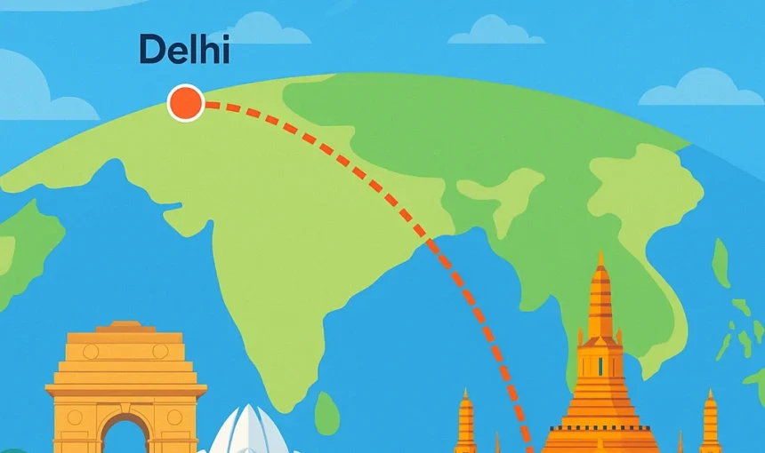 Delhi to Bangkok Flight Under ₹10,000 (2025)