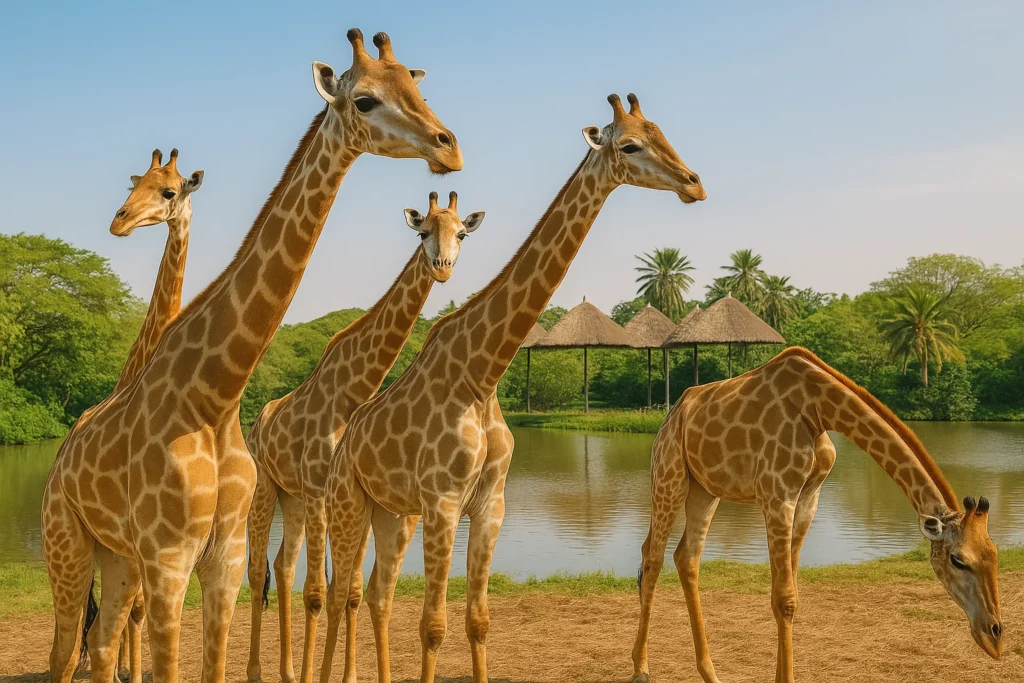 Giraffes at Safari World Bangkok