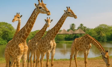 Giraffes at Safari World Bangkok