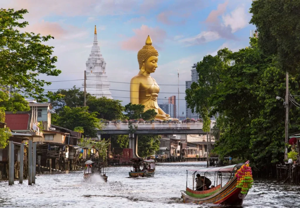 view of golden buddha bangkok