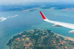 Scenic View from the plane bangkok to phuket