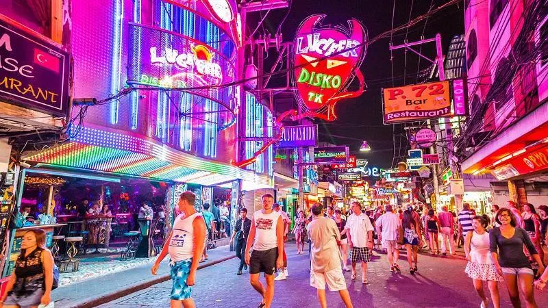 Walking Street in Phuket, Thailand – Nightlife, Street Food, and Local Shopping