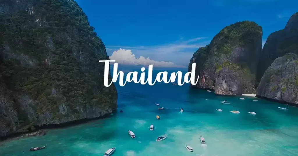 Scenic View of Phi Phi Island Near Phuket, Thailand