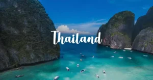 Scenic View of Phi Phi Island Near Phuket, Thailand