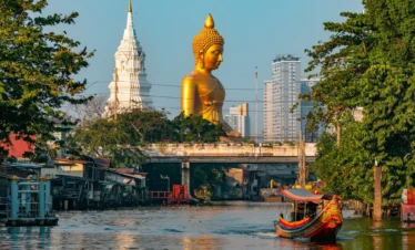 Big Golden Buddha Statue in Bangkok, Thailand
