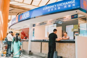 urrency Exchange in Thailand – Money Exchange Counter with Thai Baht and Foreign Currencies
