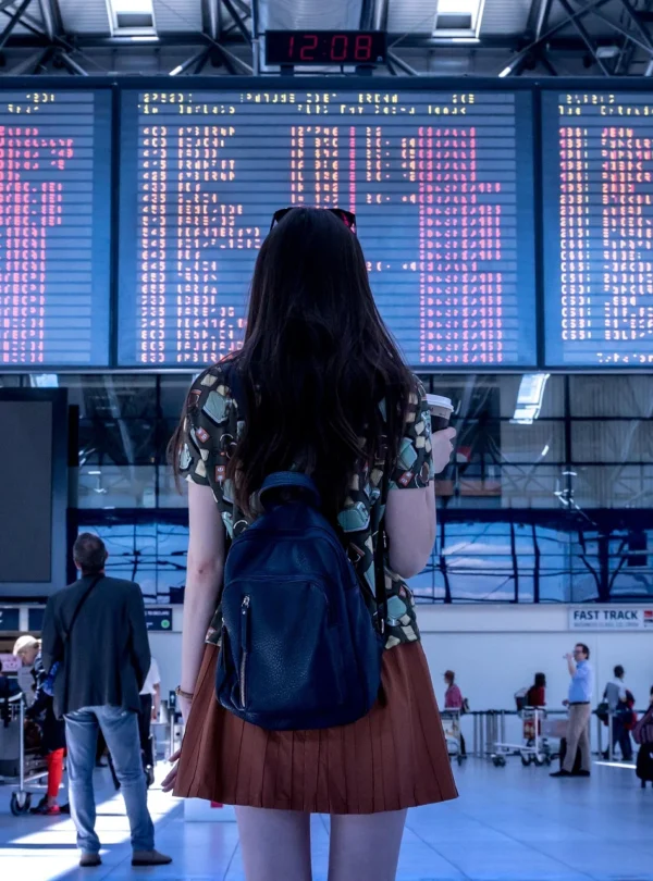 Traveler exploring a destination on a budget