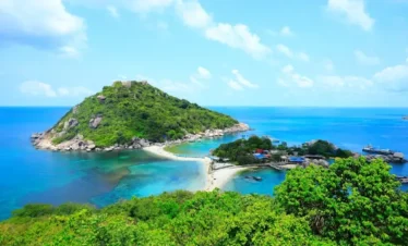 beautiful island beach view