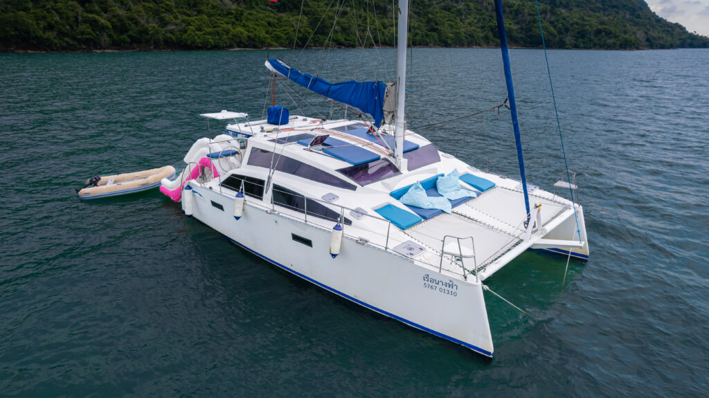 Yacht in ocean marina private