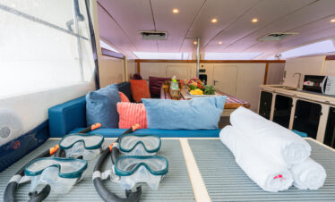 private yacht with snorkeling equipment pattaya