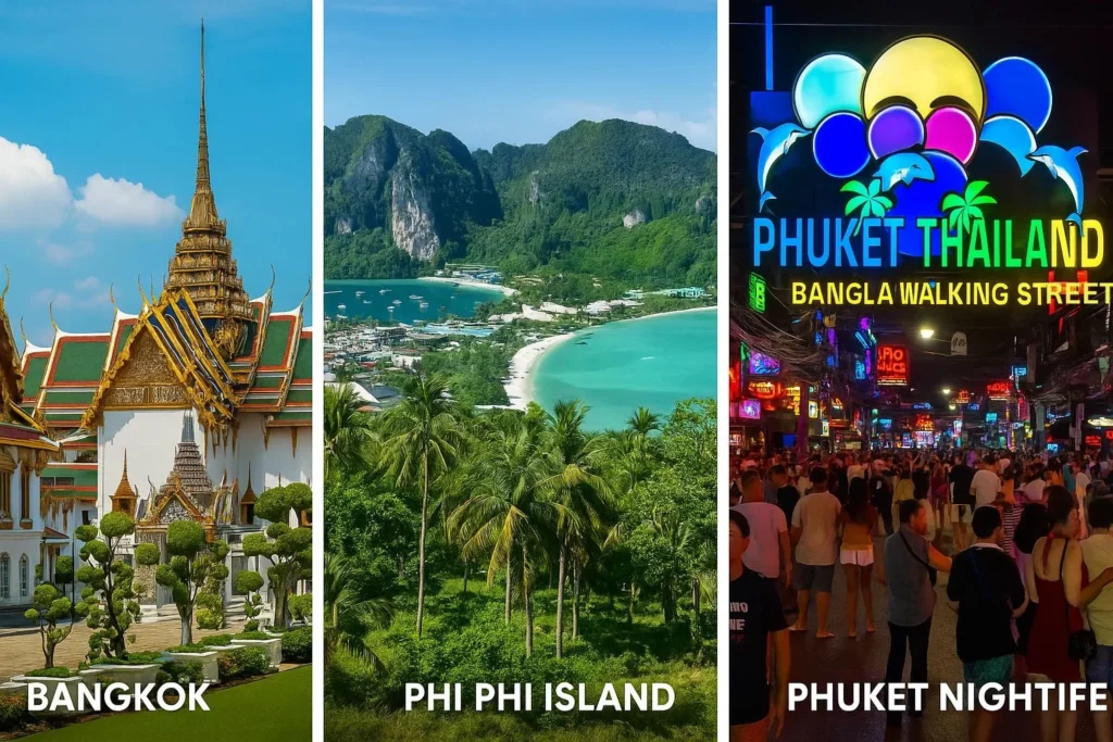 Thailand holiday package with Bangkok, Phuket, and Phi Phi Island included
