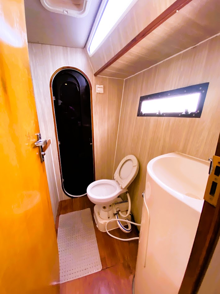 toilet inside private yacht pattaya