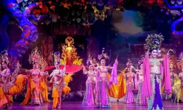 Alcazar Cabaret Show Performer in Traditional Thai Costume