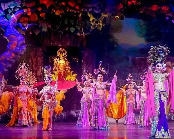 Alcazar Cabaret Show Performer in Traditional Thai Costume