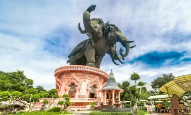 The Erawan Museum Bangkok three-headed elephant statue
