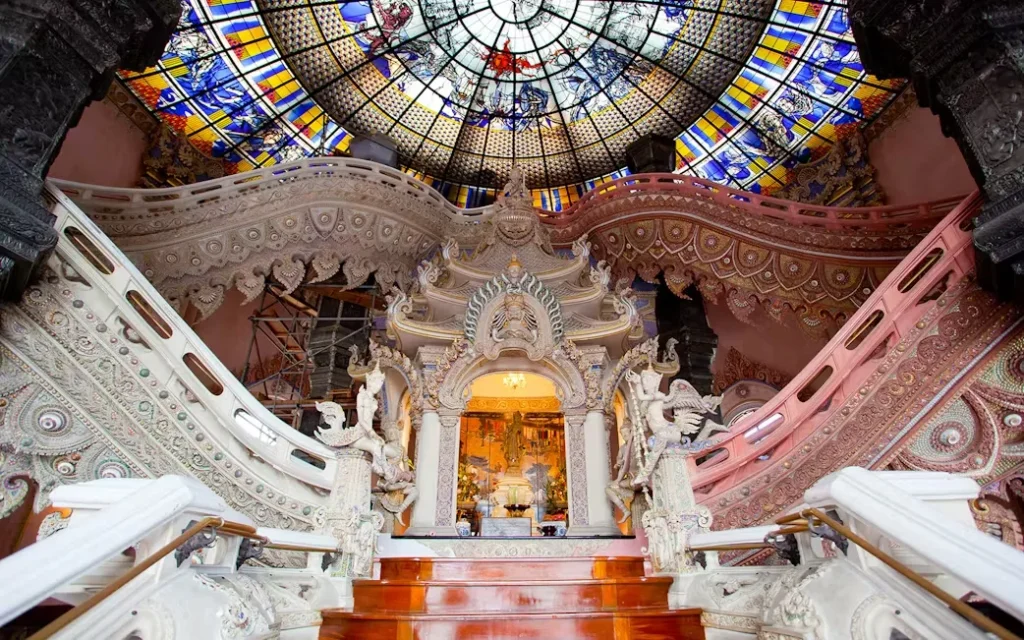 Interior artwork and exhibits inside The Erawan Museum Bangkok