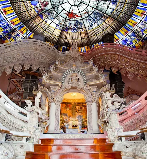 Interior artwork and exhibits inside The Erawan Museum Bangkok
