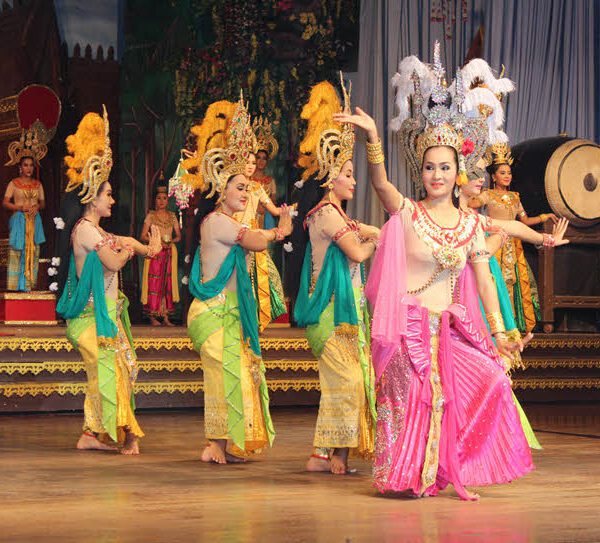 Traditional Thai dancers performing at Nong Nooch Cultural Show in Pattaya