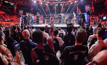 VIP Lounge seating with free-flow beer at Muay Thai stadium
