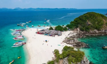 Serene beach view at Bamboo Island near Phi Phi