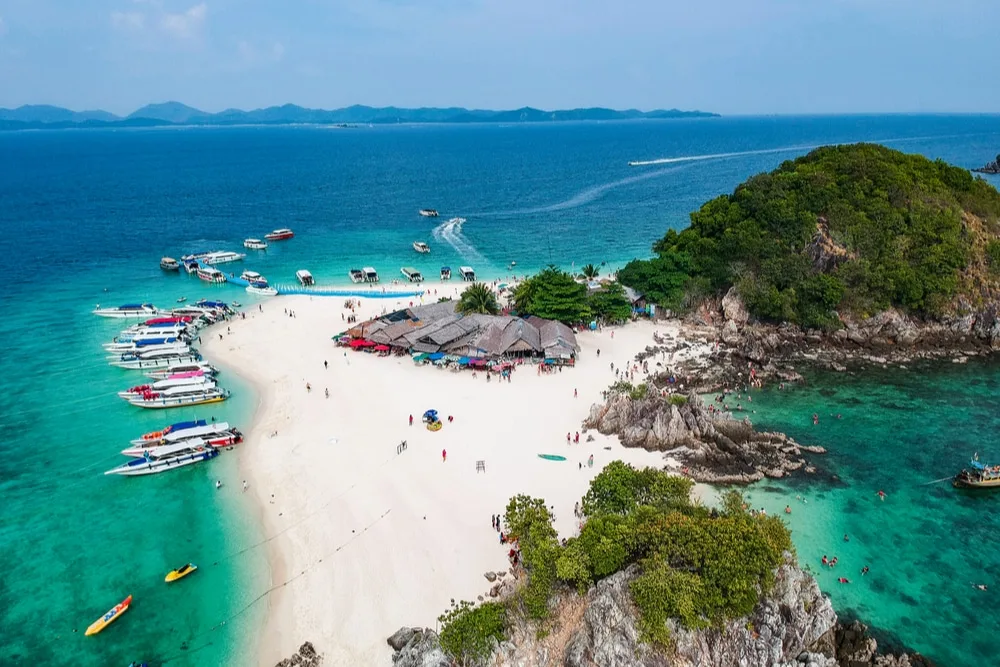 Serene beach view at Bamboo Island near Phi Phi