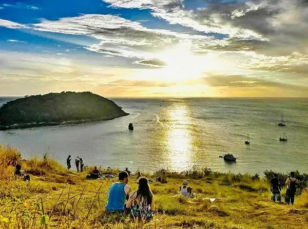 Scenic sunset at Promthep Cape in Phuket, Thailand