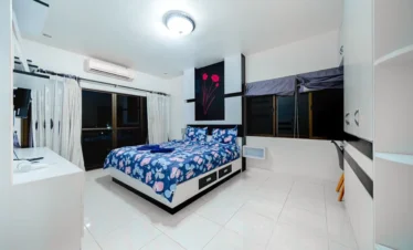 Air conditined bedroom in pool villa pattaya