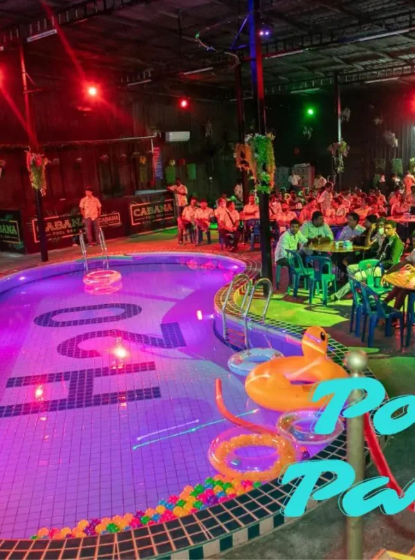 Live DJ spinning music during a pool party at H2O Pool Pattaya