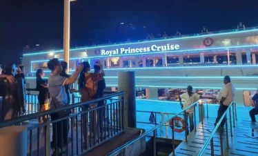 Check-in counter and boarding point at Asiatique The Riverfront