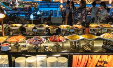 International buffet onboard Royal Princess Cruise