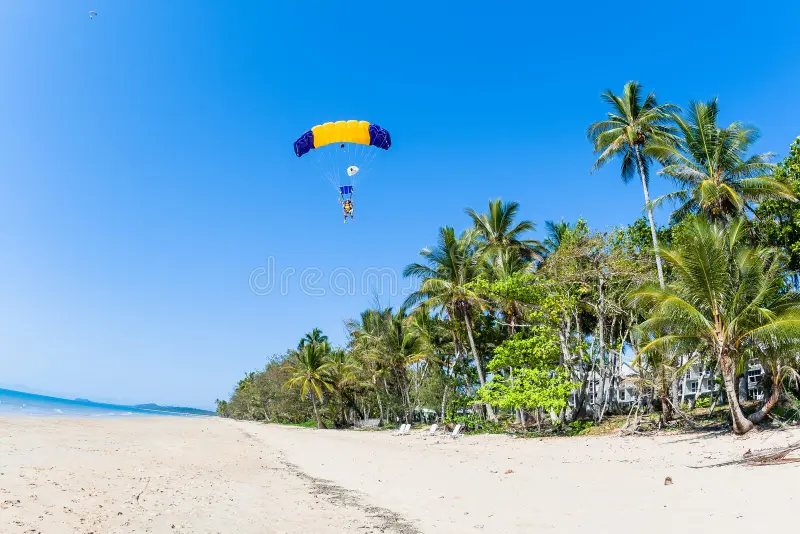 Parachute Glide Over Beach – Skydive Thailand