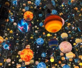 Guests enjoying immersive VR installations at Space & Time Cube Bangkok