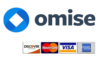 omise logo with multiple payment option visa master American express