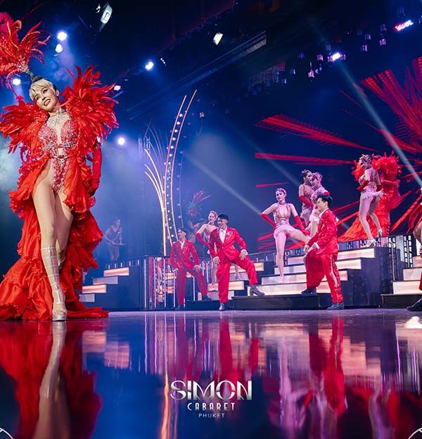 Live cabaret entertainment performance at Simon Cabaret Show Phuket, Thailand.